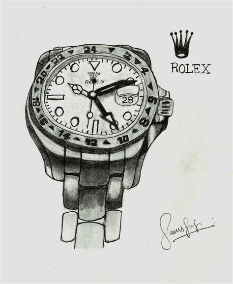 rolex watch sketch